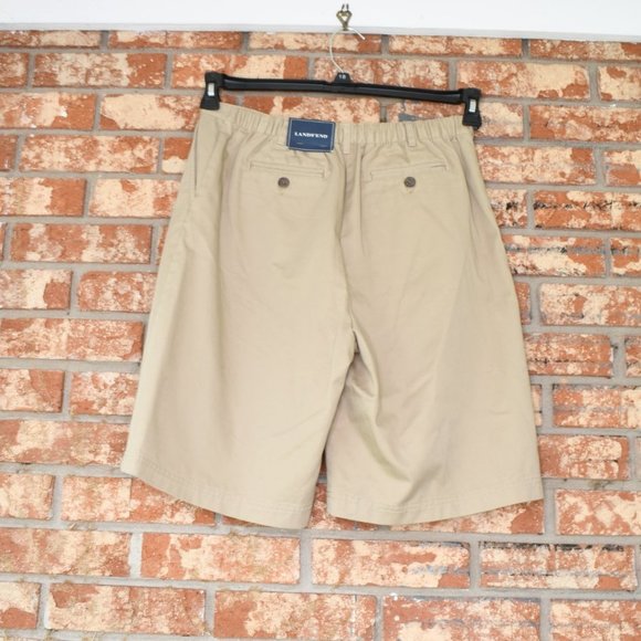 LANDS End Khaki Shorts  NWT - Picture 4 of 6
